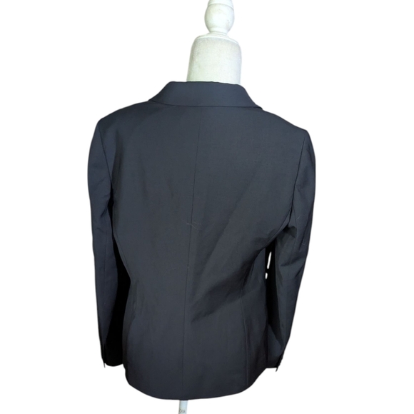 Talbots Classic Black Blazer Wool Blend Office Siren Career Sz 10 - Picture 3 of 12